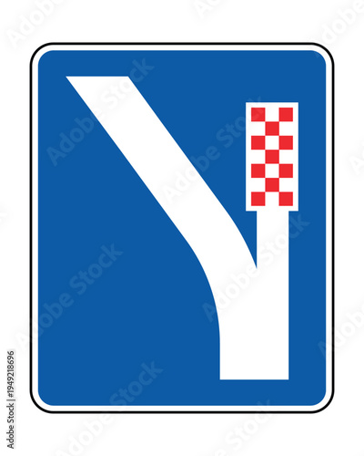 Escape Lane Road Sign – Emergency Runaway Truck Ramp Traffic Sign