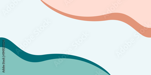 Abstract Colorful Wavy Layers Background with Soft Pastel Modern Design