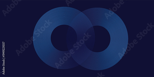 Abstract Blue Digital Tech Business or Science Background. Medical Research or Tech Innovation Online Webinar Presentation Event.