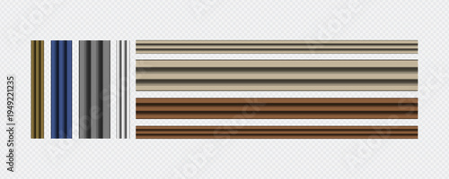 Classic Decorative Wall and Ceiling Molding Set – Elegant Crown Molding, Baseboard, and Architectural Trim Vector Collection