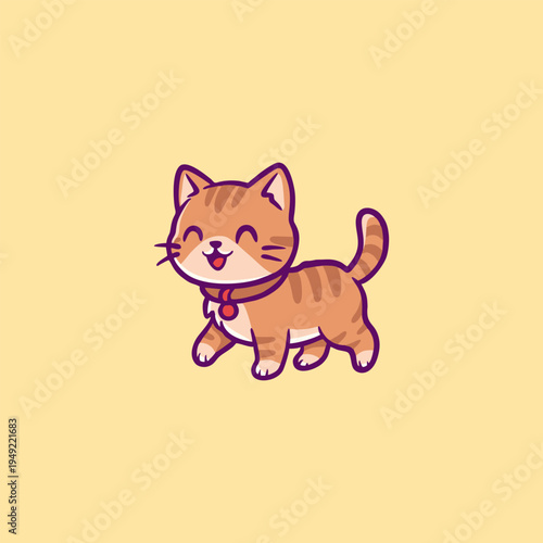 A Cute Ginger Cat Illustration
