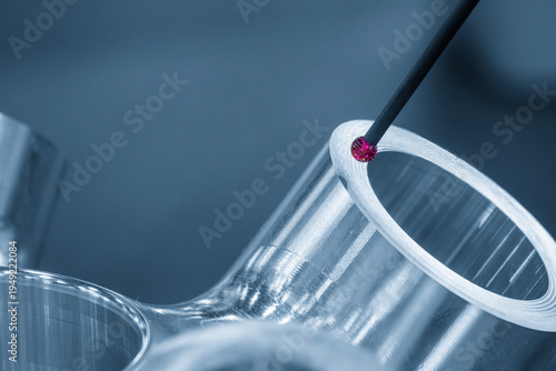 Close-up of a multi-axis CMM probe measuring high-precision aluminum parts for quality control and metrology inspection.