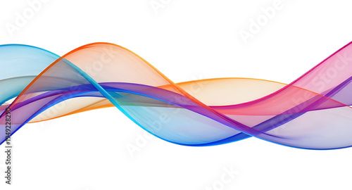 abstract colorful wave background isolated on white background design, gradient wave illustration with colorful fluid motion design, abstract wave background with vibrant colors and smooth gradient de