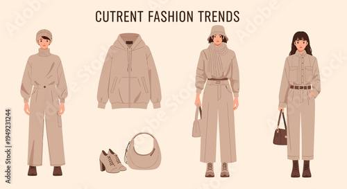 Current Fashion Trends Beige Jumpsuit Outfits Collection.