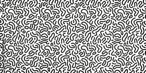 Intricate black and white abstract pattern resembling organic forms