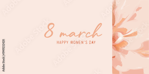 Floral background celebrating international women s day on march 8th