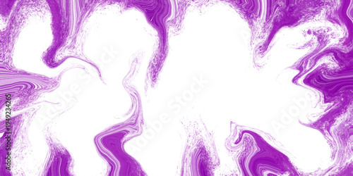 Purple and white abstract vector marble texture. Elegant liquid swirl pattern. Dynamic ink ripples with central space. Modern fluid flow background. Perfect for creative designs and elegant vector art