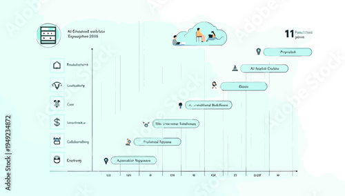 A clean, modern illustration of essential financial icons. Perfect for representing concepts like savings, investment, payment, and overall economic w