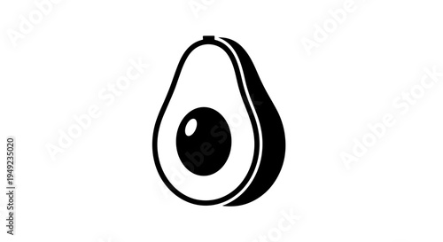 Avocado Fruit Illustration.