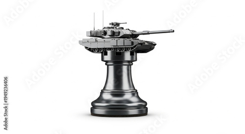 Tank Chess Piece - A Powerful Symbol of Strategy and Warfare.