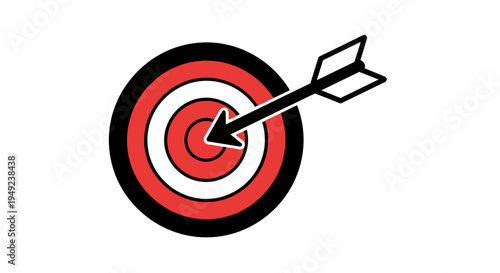 Bullseye Target with Arrow 1.