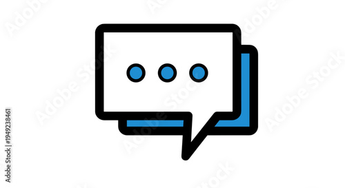 Chat Message Bubble Icon.