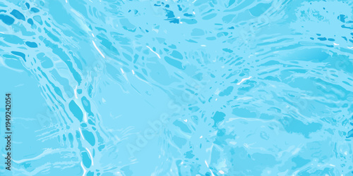 Abstract swirling blue water texture with light reflections