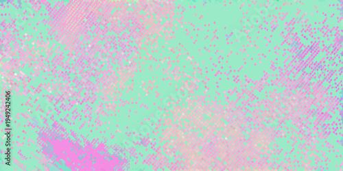 Abstract pastel background with speckled pink and turquoise gradients