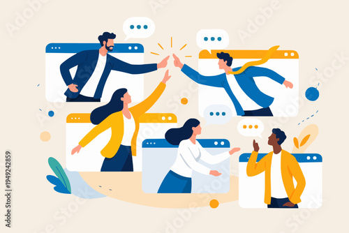 Teamwork and Connection Concept