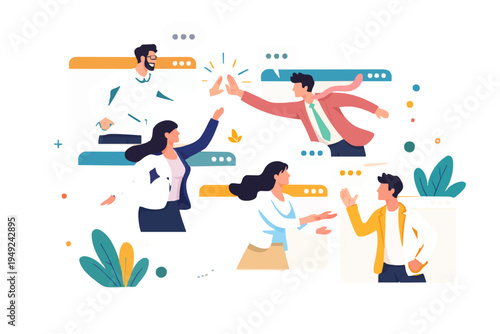 Teamwork and Success Concept