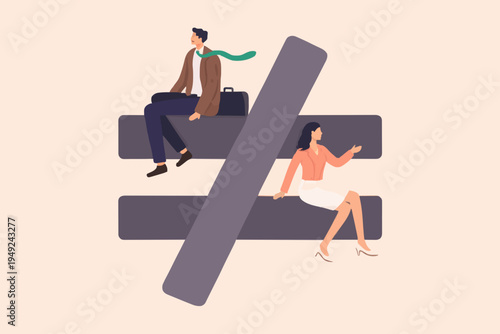 People and Inequality Concept