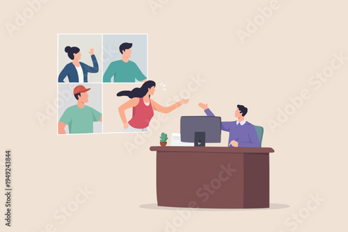 People Working Together Online