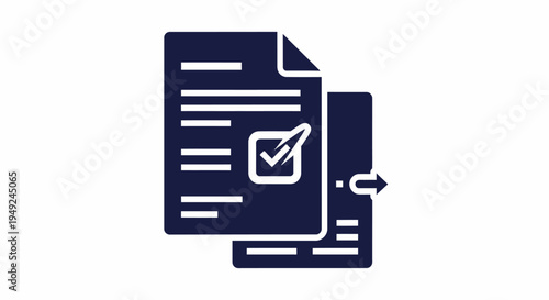 Approved document with check mark, conveying accuracy and approval