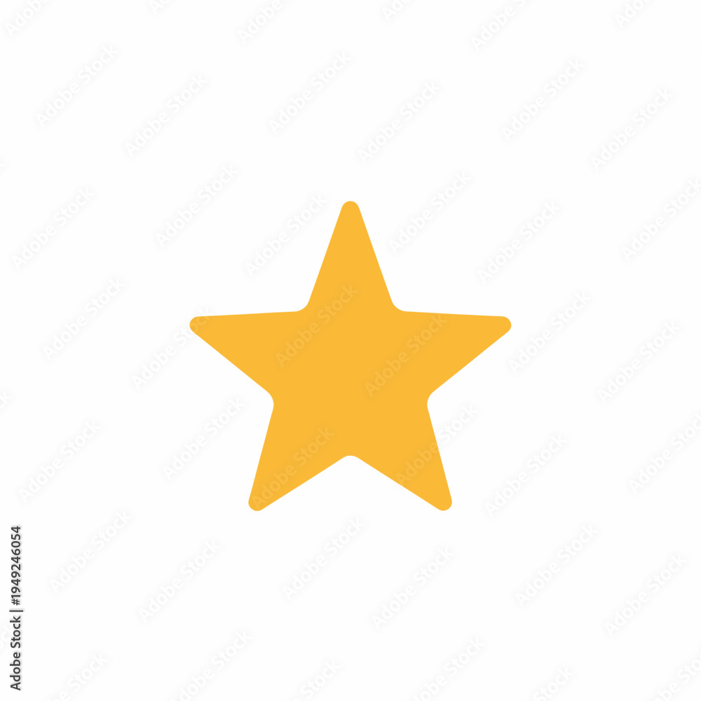 Fototapeta premium A simple, golden star on a solid background, perfect for adding a touch of elegance or as a symbol of achievement.