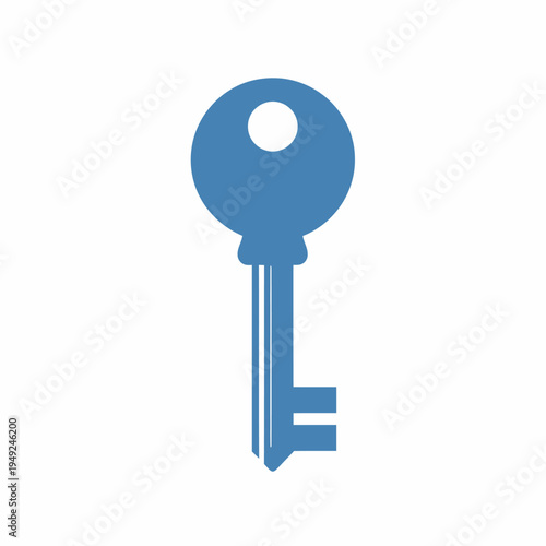 A blue key, the essence of unlocking potential, security, and access