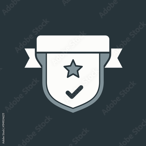An emblem of quality assurance and reliability, perfect for representing trust and excellence