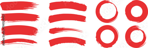 Brush stroke collection for banners and headers