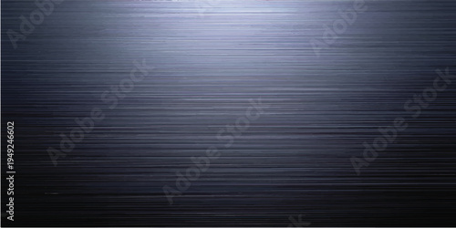 A sleek brushed metal plate features a seamless silver stainless steel texture with a dark gray metallic pattern on a shiny aluminum surface for a professional material backdrop design