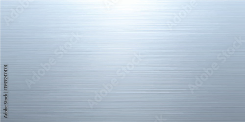 Industrial stainless steel wallpaper featuring a shiny brushed metal texture on a gray metallic plate surface with a sleek chrome pattern design