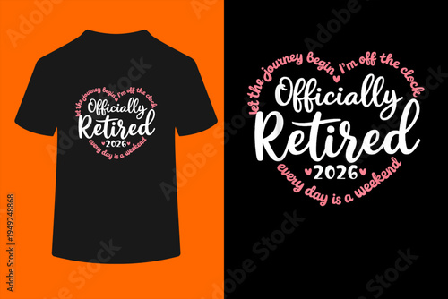 Officially Retired 2026 Heart Shirt