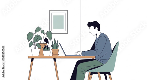 woman working on laptop