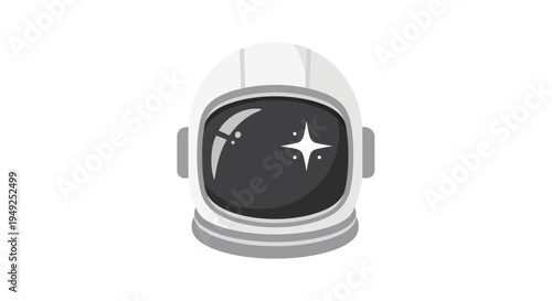 Astronaut helmet with starry visor.