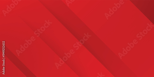 Abstract Red Geometric Background with Diagonal Shapes and Layers. Modern creative trendy design in vector illustration