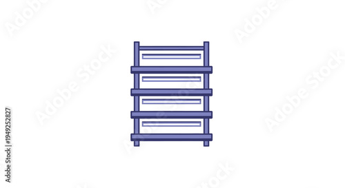 Blue metal shelving unit storage.