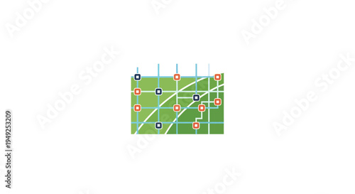 American football field markings lines.