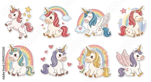 Charming Unicorn Collection - Whimsical Designs for Enchanting Creations.
