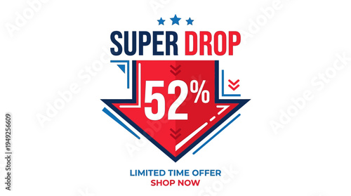 Super Drop 52% Off Sale Banner