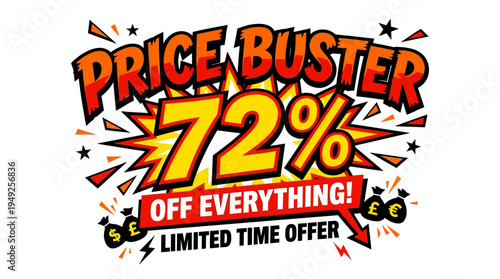 Price Buster Sale 72% Off Everything!
