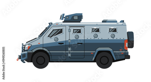 Armored Security Vehicle - Armored Van for Protection and Transport