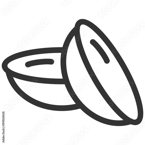 Contact Lens Outline Icon