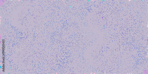 Abstract digital noise pattern with shades of purple and blue