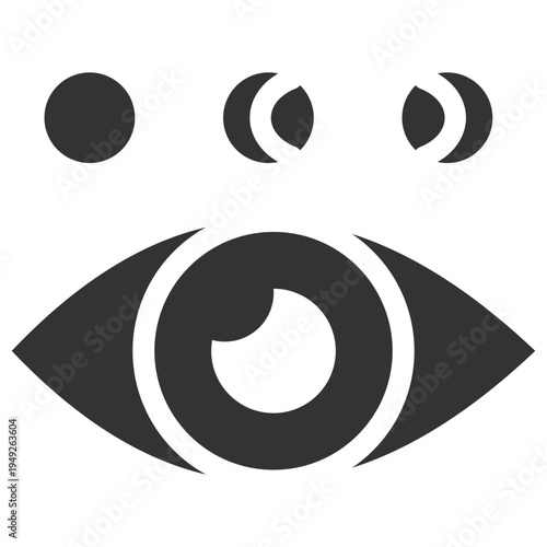 Color Blindness Glyph Icon