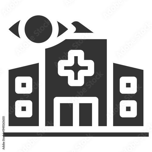 Eye Clinic Glyph Icon