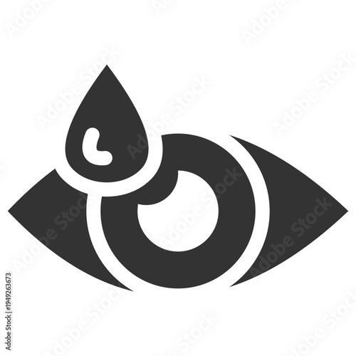 Eye Drops Glyph Icon