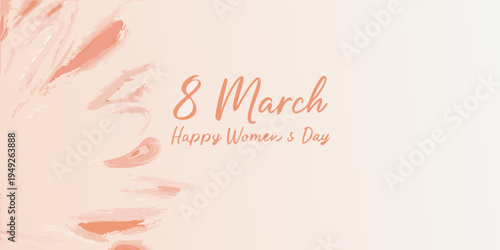 A celebratory image for international women s day with brushstrokes