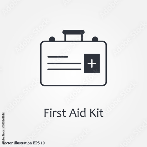 first aid kit icon symbol illustration vector eps10 logo template design pattern seamless bright minimal design flat design realistic style simple design modern design