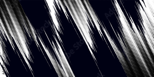 Abstract speed line style dark blue halftone banner design template. Elegant vector illustration. modern. eps10