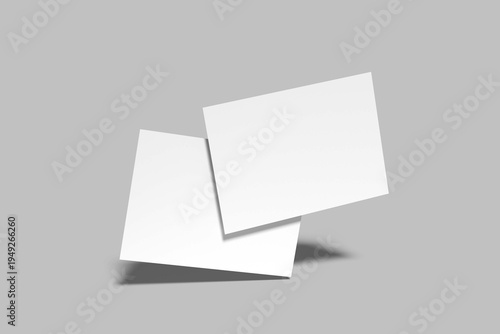 A5 Landscape Presentation Mockup Blank