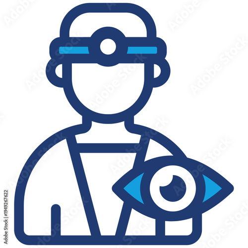 Oculist Blue Icon