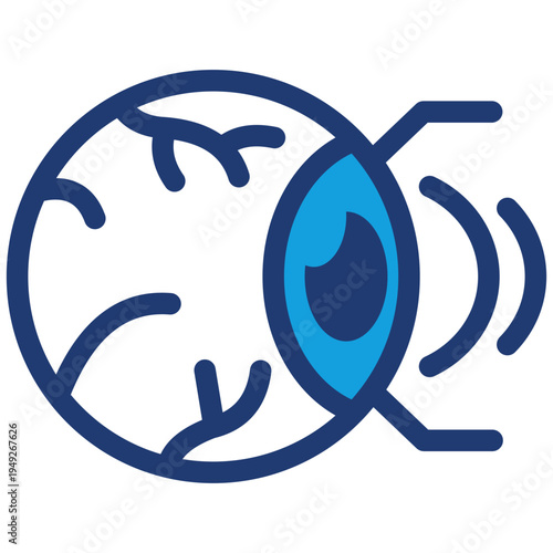 Astigmatism Blue Icon